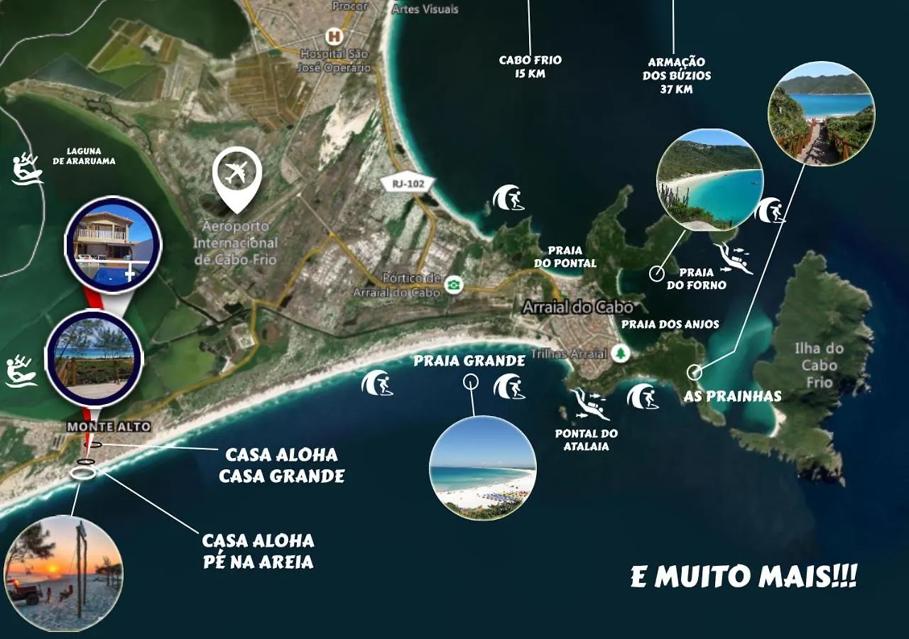 Holiday home Casa De Praia - Arraial Do Cabo - Aloha Pe Na Areia Villa